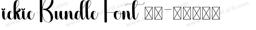 iekie Bundle Font 官方字体转换